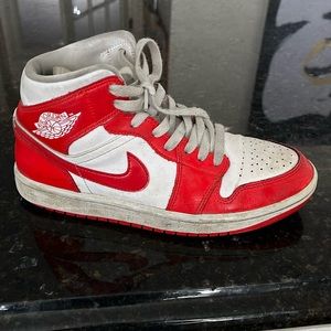 Red Air Jordans size US 7 (women’s)